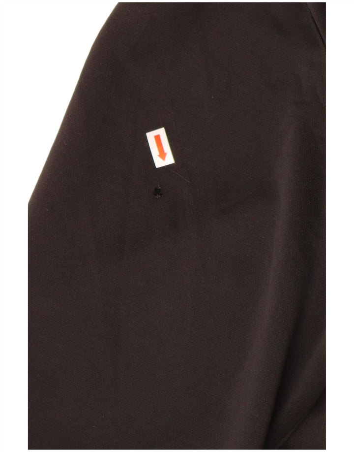 ADIDAS Hombre Chándal Top Chaqueta Grande Negro Colorblock Poliéster