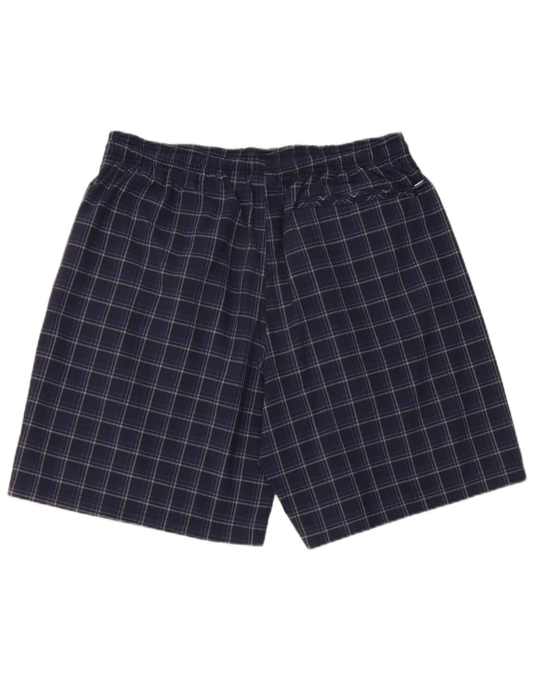 Adidas Hombre Bañador Corto Grande Azul Marino Cuadros Poliéster