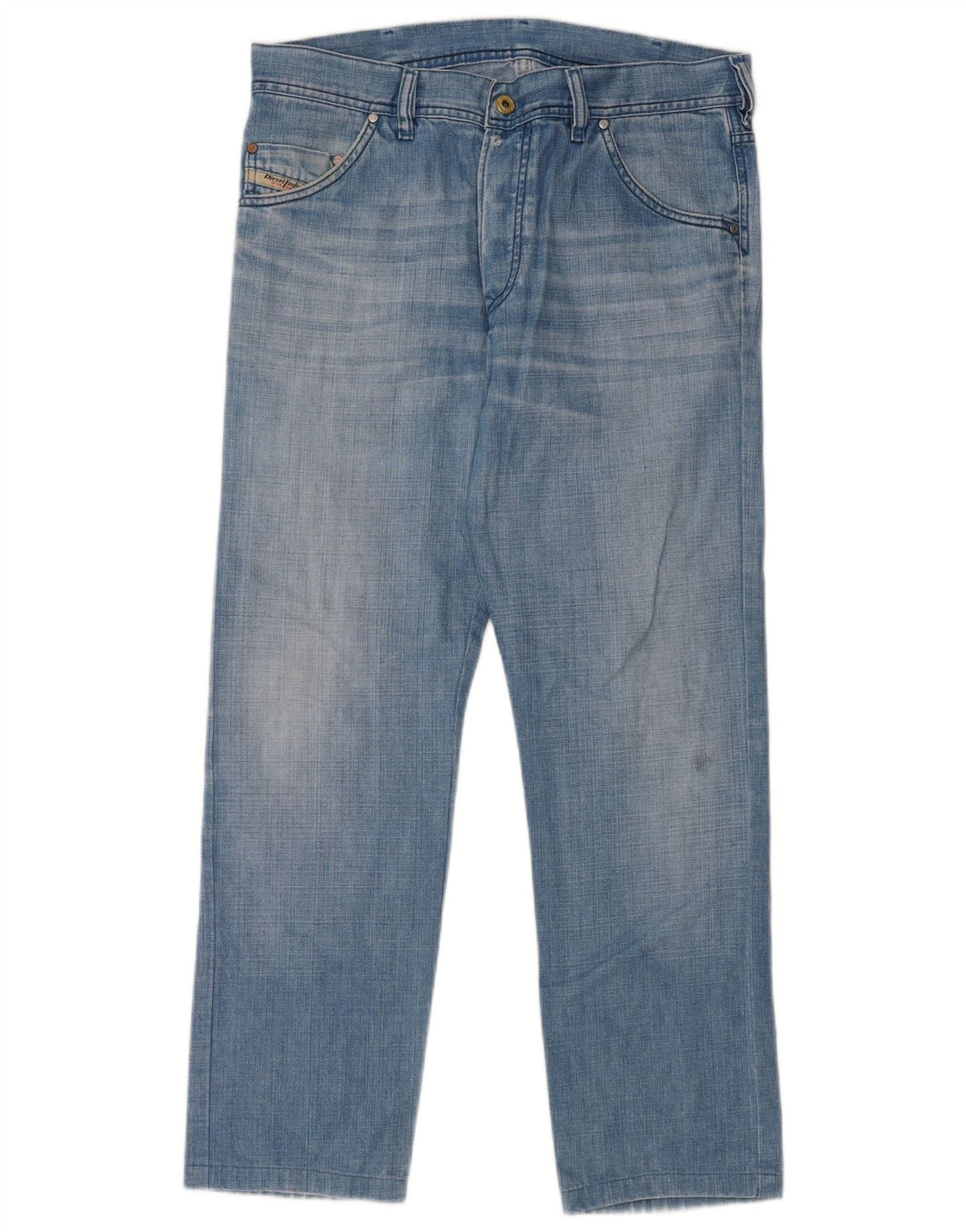 Diesel Vaqueros Rectos Hombre W31 L28 Algodón Azul