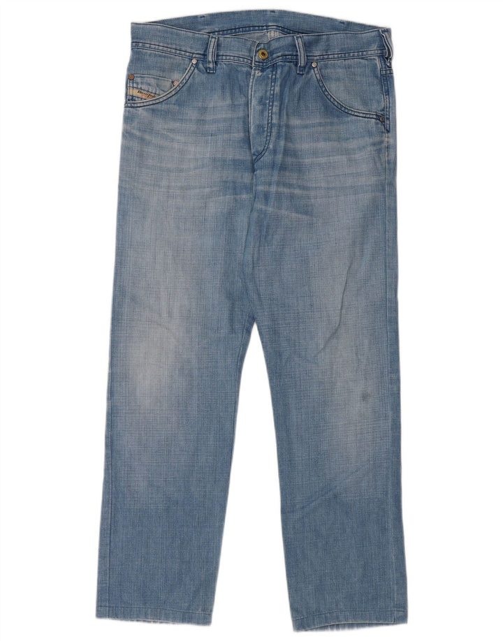 Diesel Vaqueros Rectos Hombre W31 L28 Algodón Azul