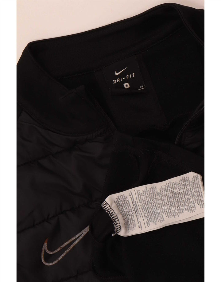 Nike Dri Fit - Chándal con cremallera y cuello para hombre, talla pequeña, color negro