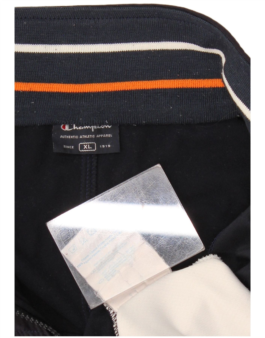 Champion Chaqueta de chándal para hombre XL Azul marino Colorblock Poliéster