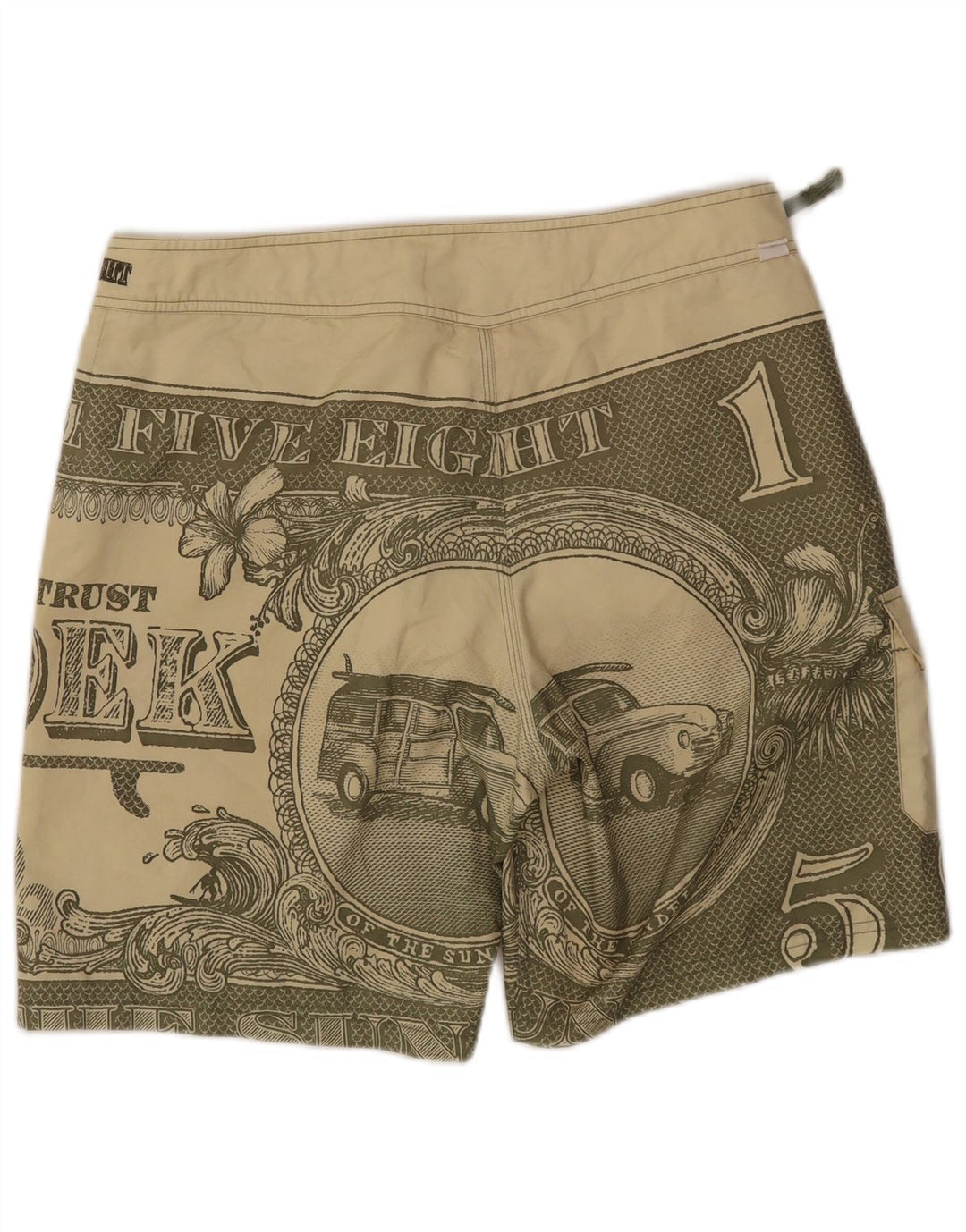 SUNDEK Shorts de baño gráficos para hombre Poliéster verde medio