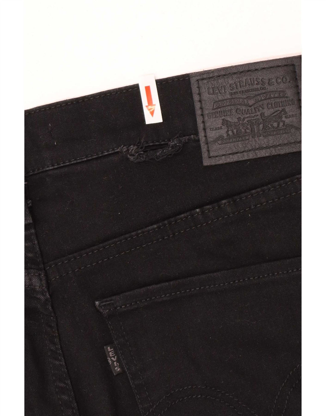 Vaqueros Jegging Levi's Mujer W32 L32 Algodón Negro
