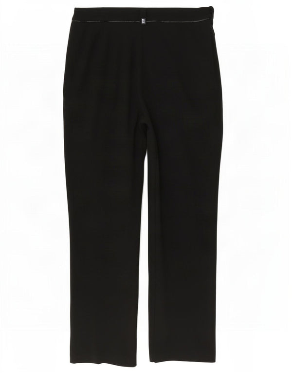 Marks & Spencer Pantalones Casuales Rectos para Mujer UK 44 Large W32 L32 Negro