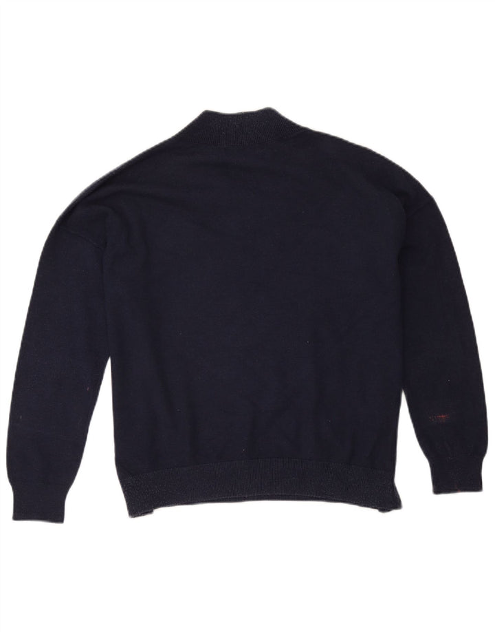Marks & Spencer Jersey Extragrande con Cuello en V para Mujer Azul Marino Medio
