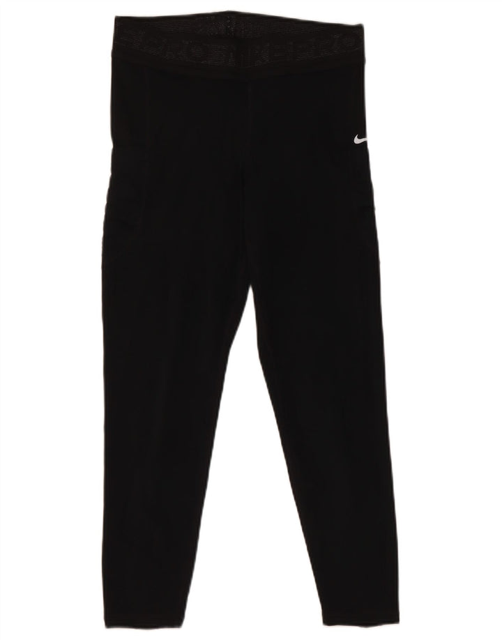 Nike Leggings cortos para mujer UK 44 Mediano Negro Poliéster