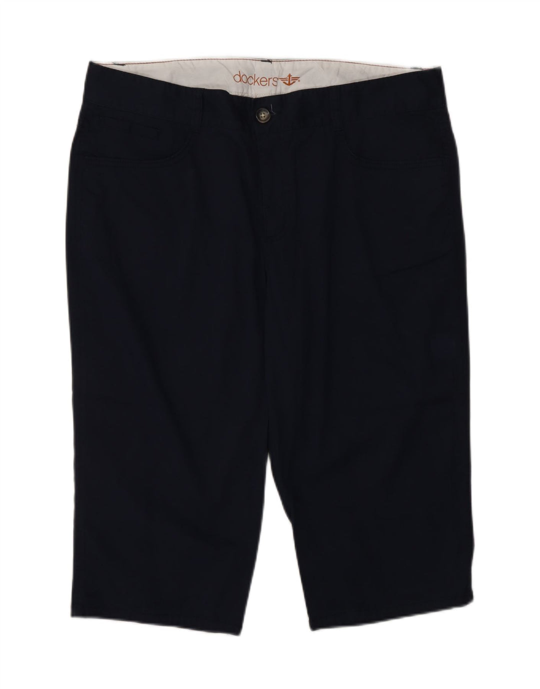 DOCKERS Bermudas para mujer US 14 XL W34 Azul marino Algodón