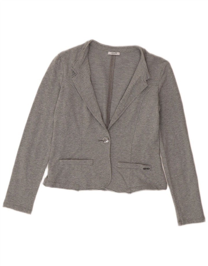 Liu Jo Chaqueta Blazer de 1 Botón para Niña 15-16 Años Gris Algodón