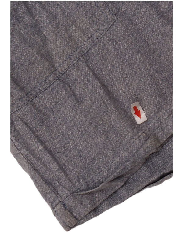 Pantalones cortos informales para mujer Fat Face UK 10 Small W30 Blue Linen