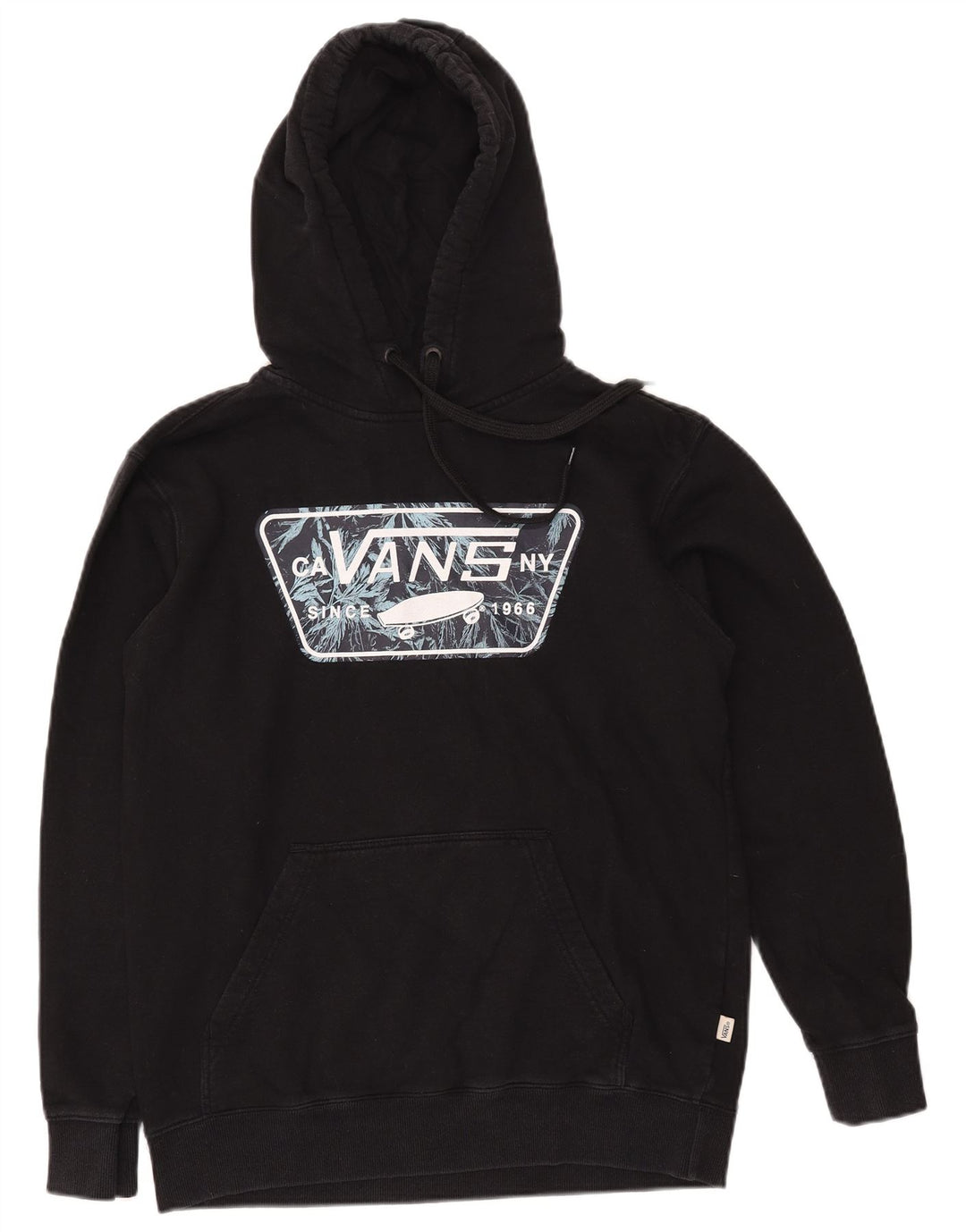 Vans Hombre Sudadera Con Capucha Gráfica Jersey Pequeño Algodón Negro