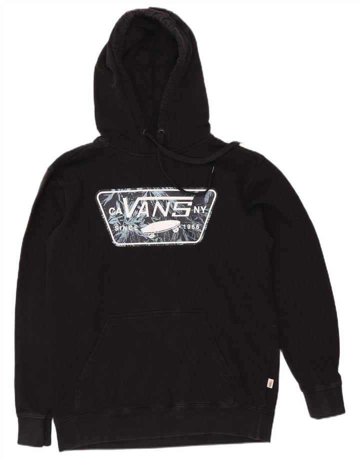 Vans Hombre Sudadera Con Capucha Gráfica Jersey Pequeño Algodón Negro