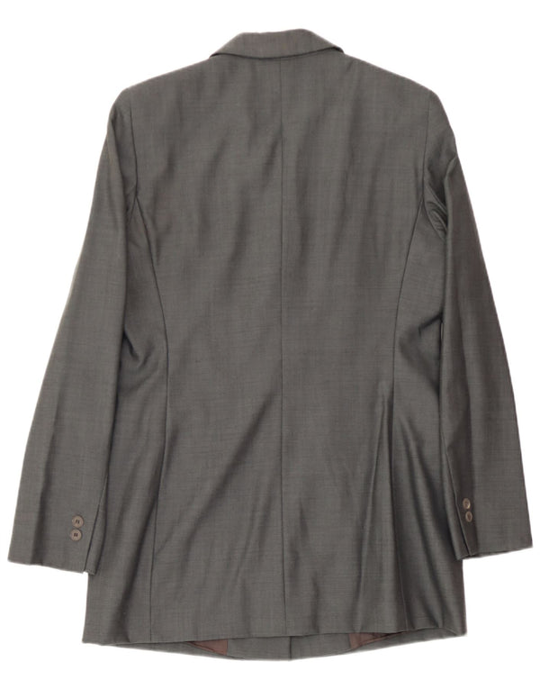 Chaqueta Koan Mujer 4 Botones IT 44 Lana Virgen Gris Medio