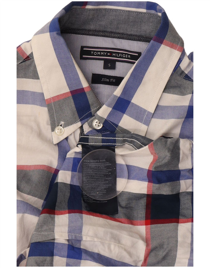 Tommy Hilfiger Camisa Slim Fit De Algodón A Cuadros Multicolor Hombre