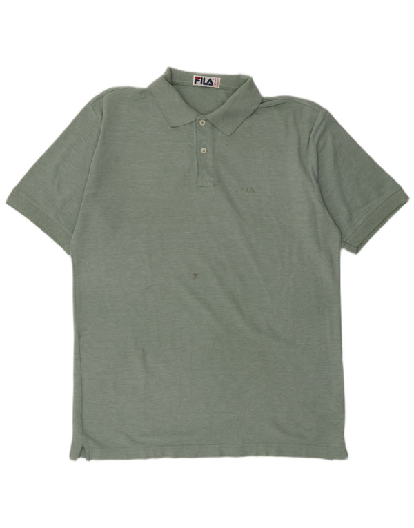 FILA Polo para hombre IT 52 Large Algodón verde