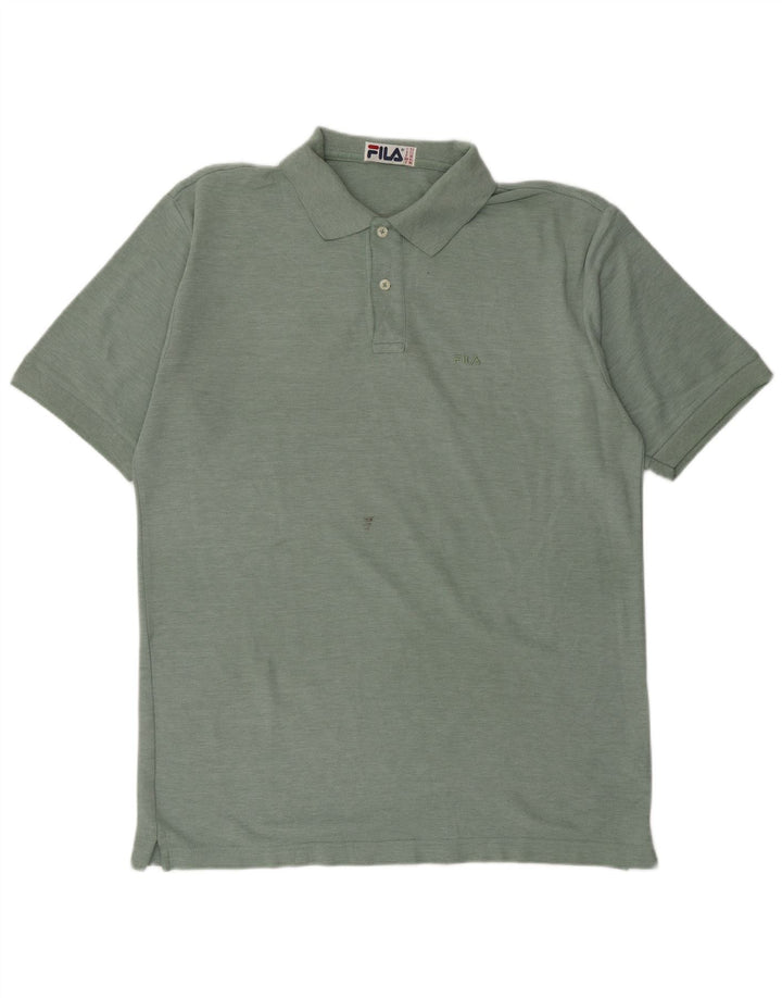 FILA Polo para hombre IT 52 Large Algodón verde