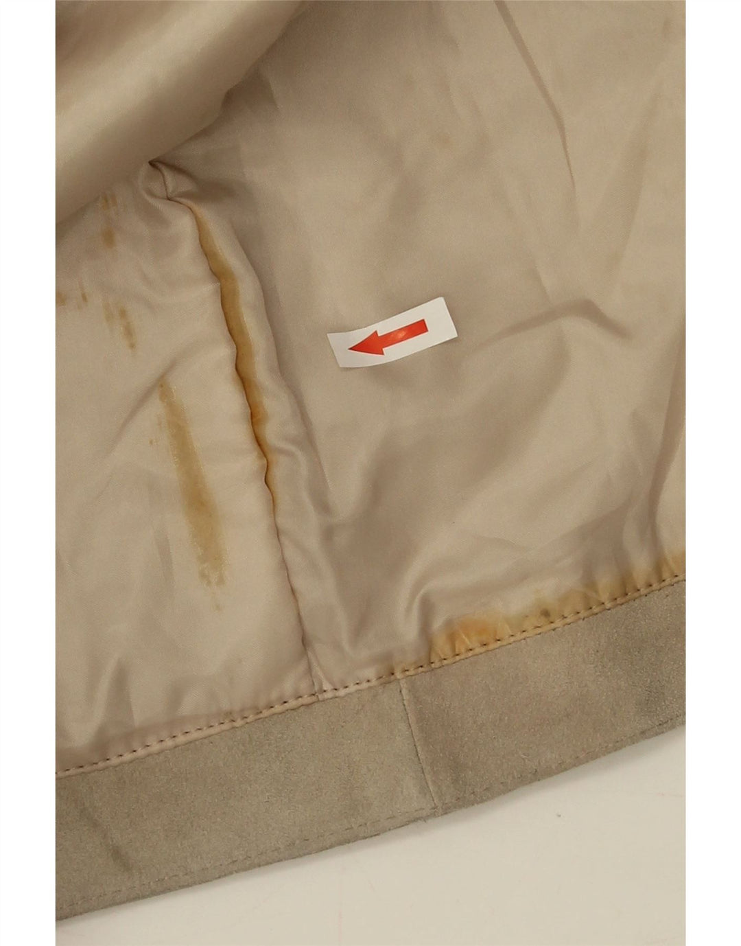 Jet Plane Abrigo de gamuza para mujer IT 42 Cuero beige medio