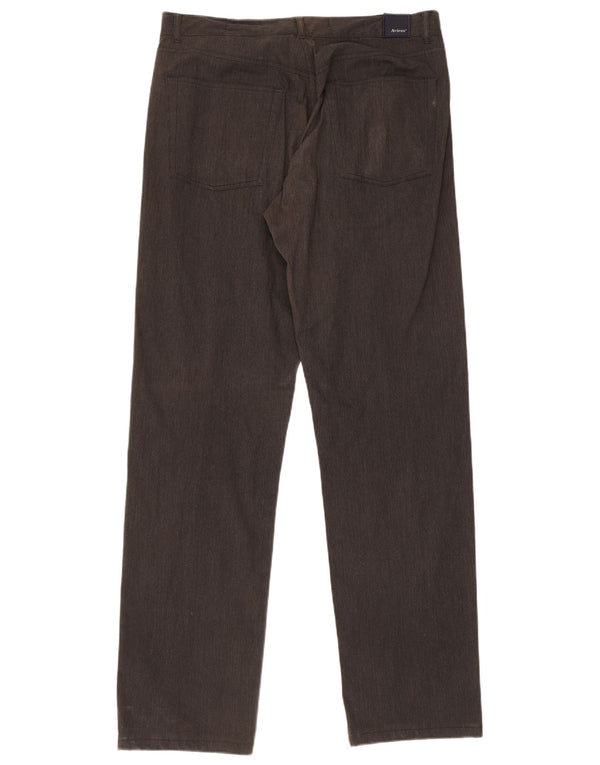 Avirex Pantalón chino recto para hombre W33 L33 Algodón negro