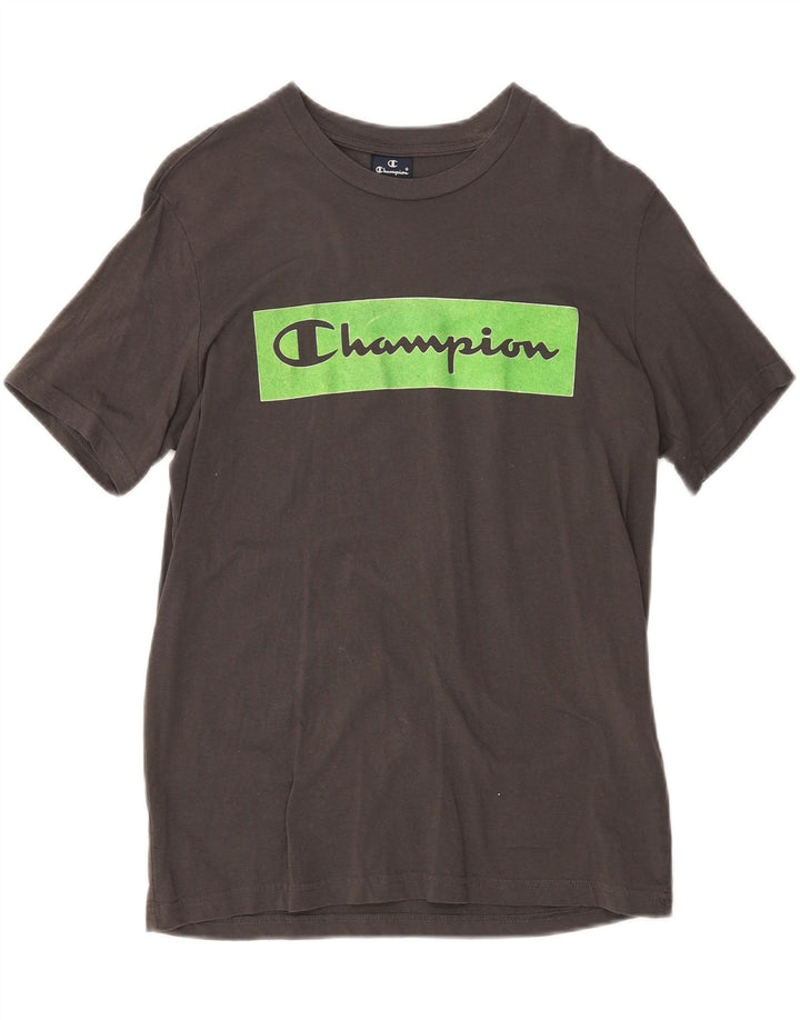 CHAMPION Mens Graphic T-Shirt Top Small Grey Cotton Vintage Champion and Second-Hand Champion from Messina Hembry 