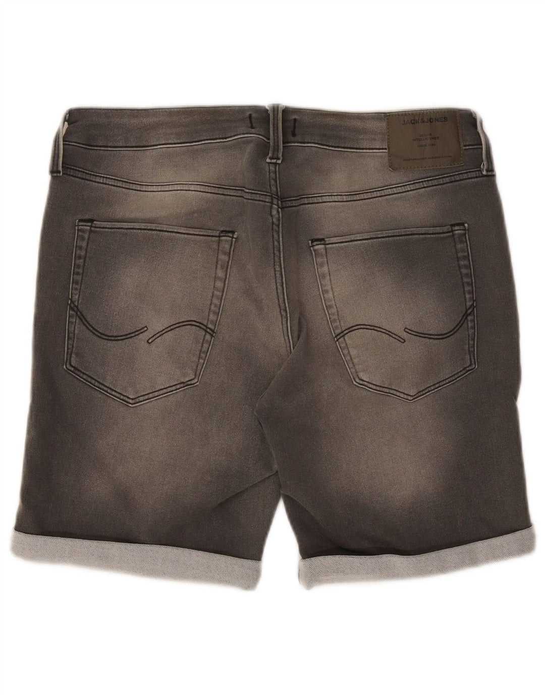 Jack & Jones Pantalones cortos vaqueros para hombre XL W38 Algodón gris