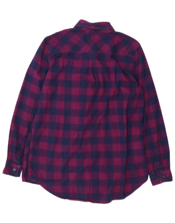 Tommy Hilfiger Camisa Sobrecamisa para Mujer UK 10 Small Purple Check