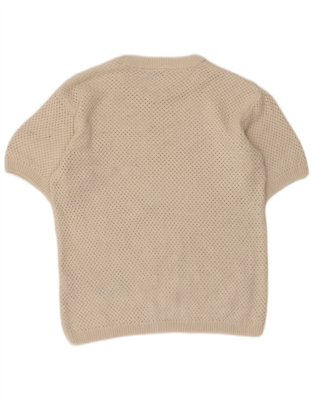 ZARA Hombre Jersey Cuello Redondo Jersey Poliéster Beige Medio