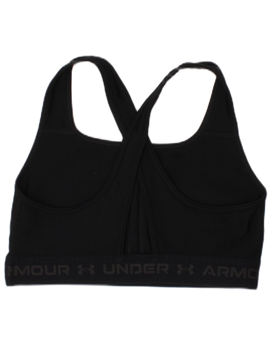 Under Armour Sujetador deportivo con gráfico de compresión para mujer, talla mediana, color negro