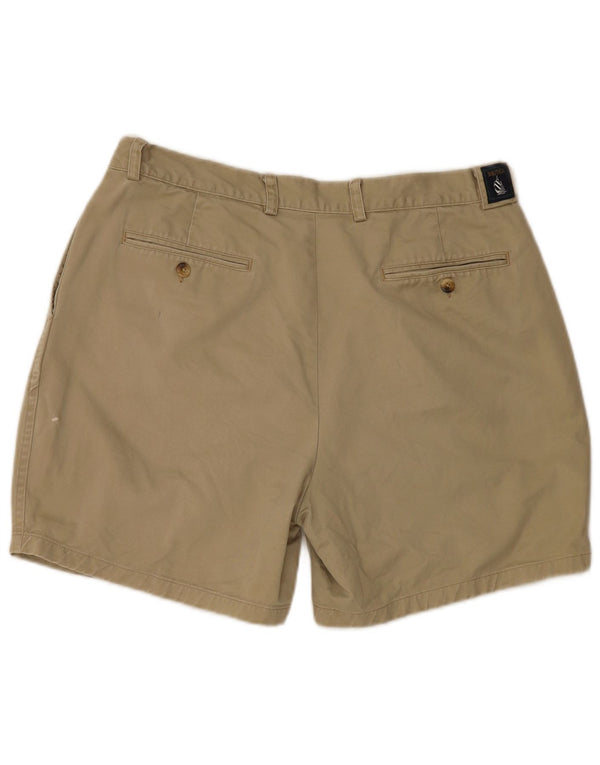 Nautica Mens Pegged Chino Shorts W36 Grande Caqui Algodón