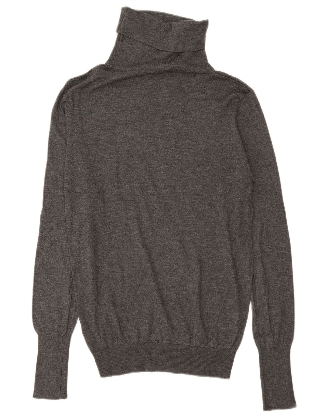 Zara - Jersey con cuello vuelto para mujer, talla 44, color gris medio, modal