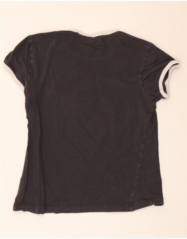 Camiseta con gráfico Adidas para mujer UK 8/10 Small Grey Cotton