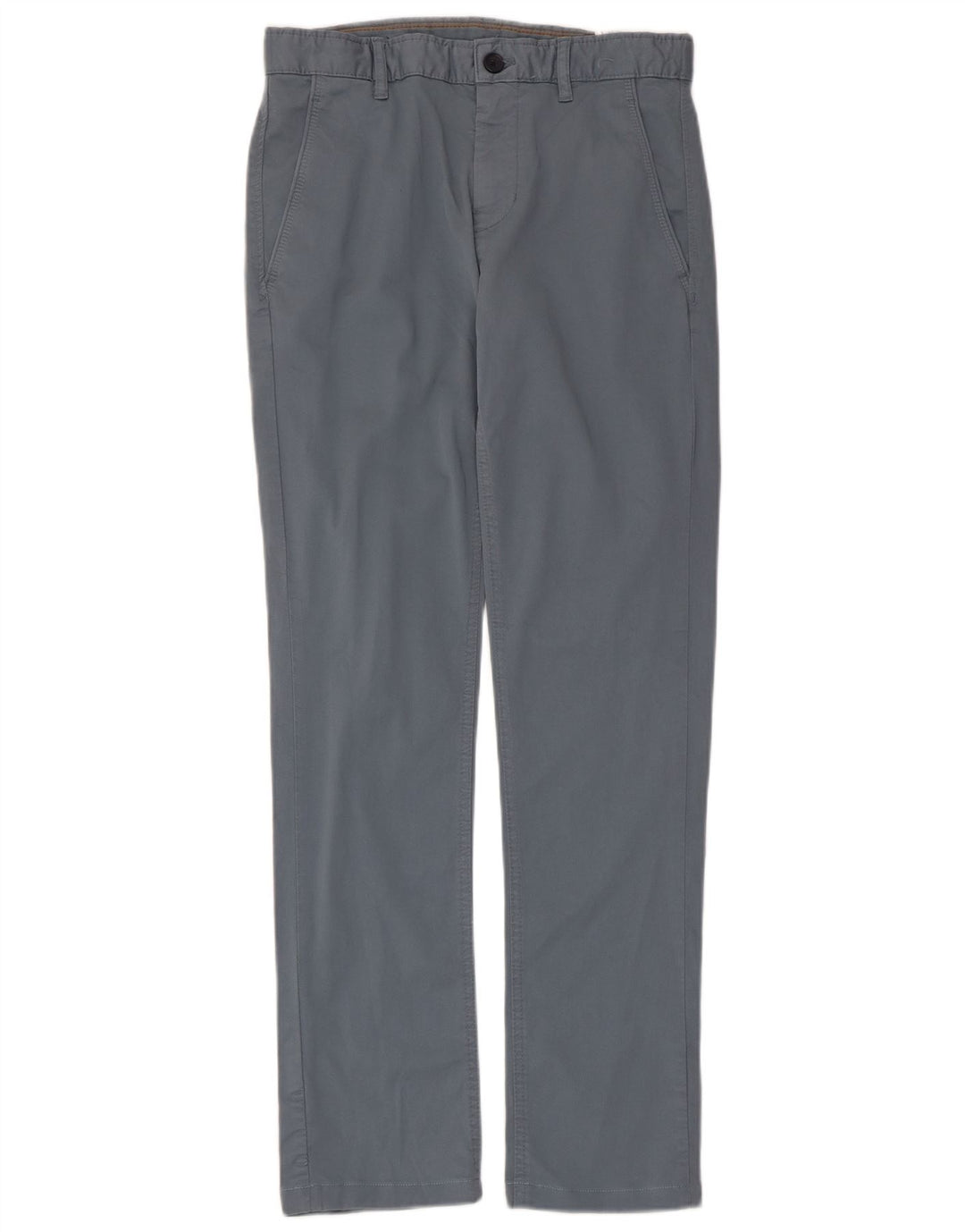 ZARA Hombre Pantalón Chino Slim EU 36 XS W29 L31 Algodón Azul