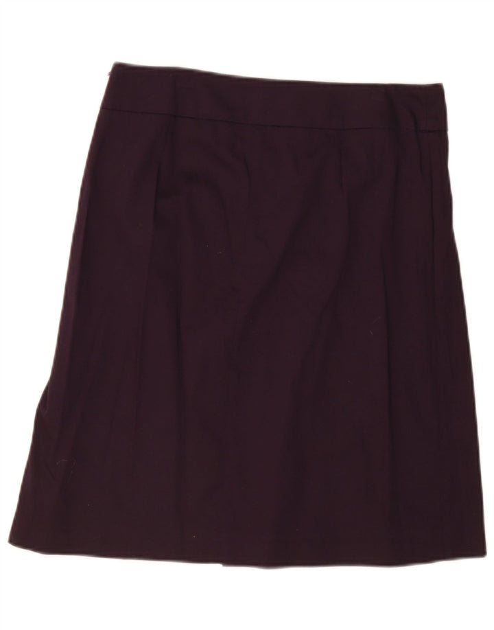 Zara Mujer Falda Midi Mediana W32 Morado