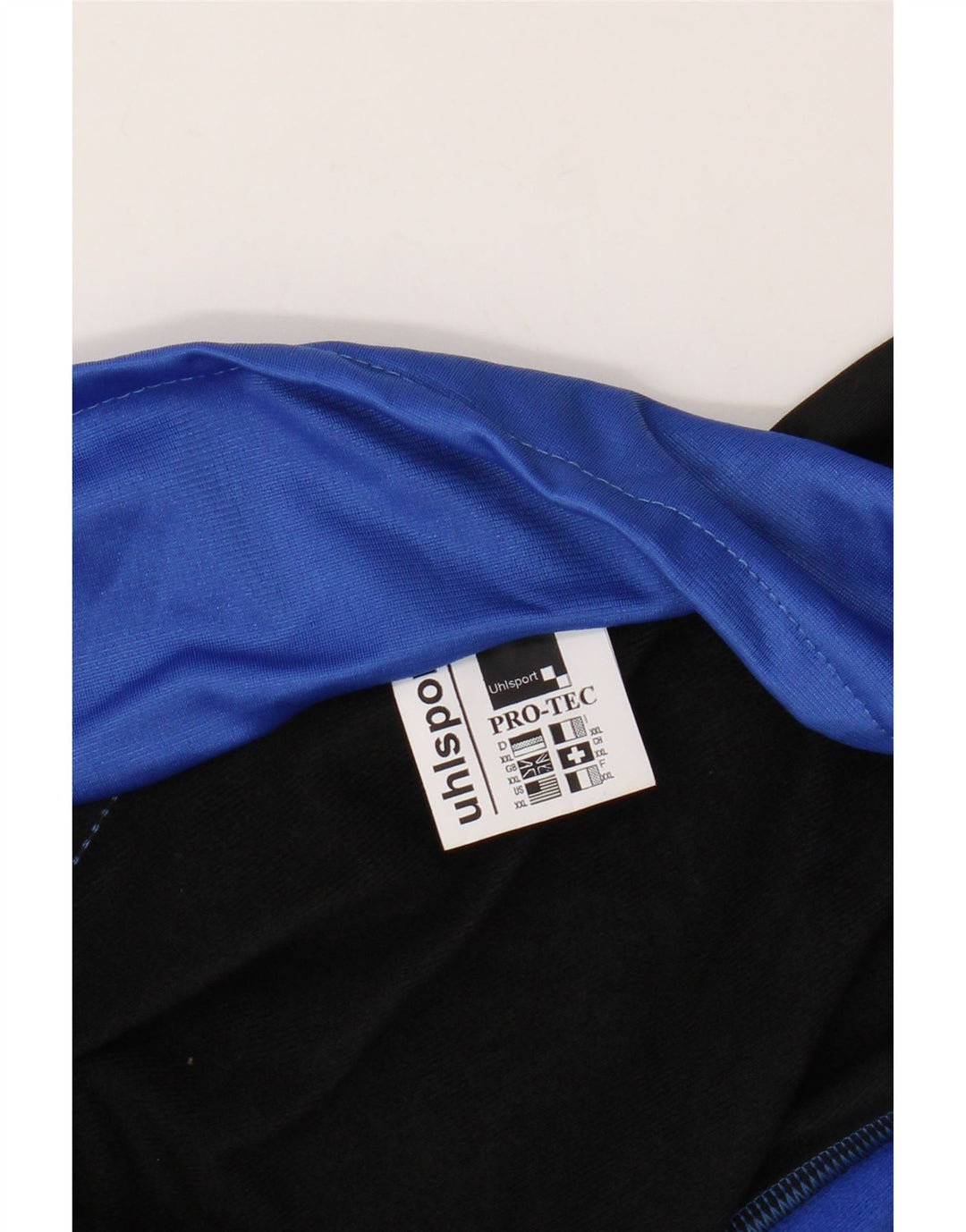 UHLSPORT Chaqueta superior de chándal con gráfico para hombre 2XL Poliéster con bloques de color azul