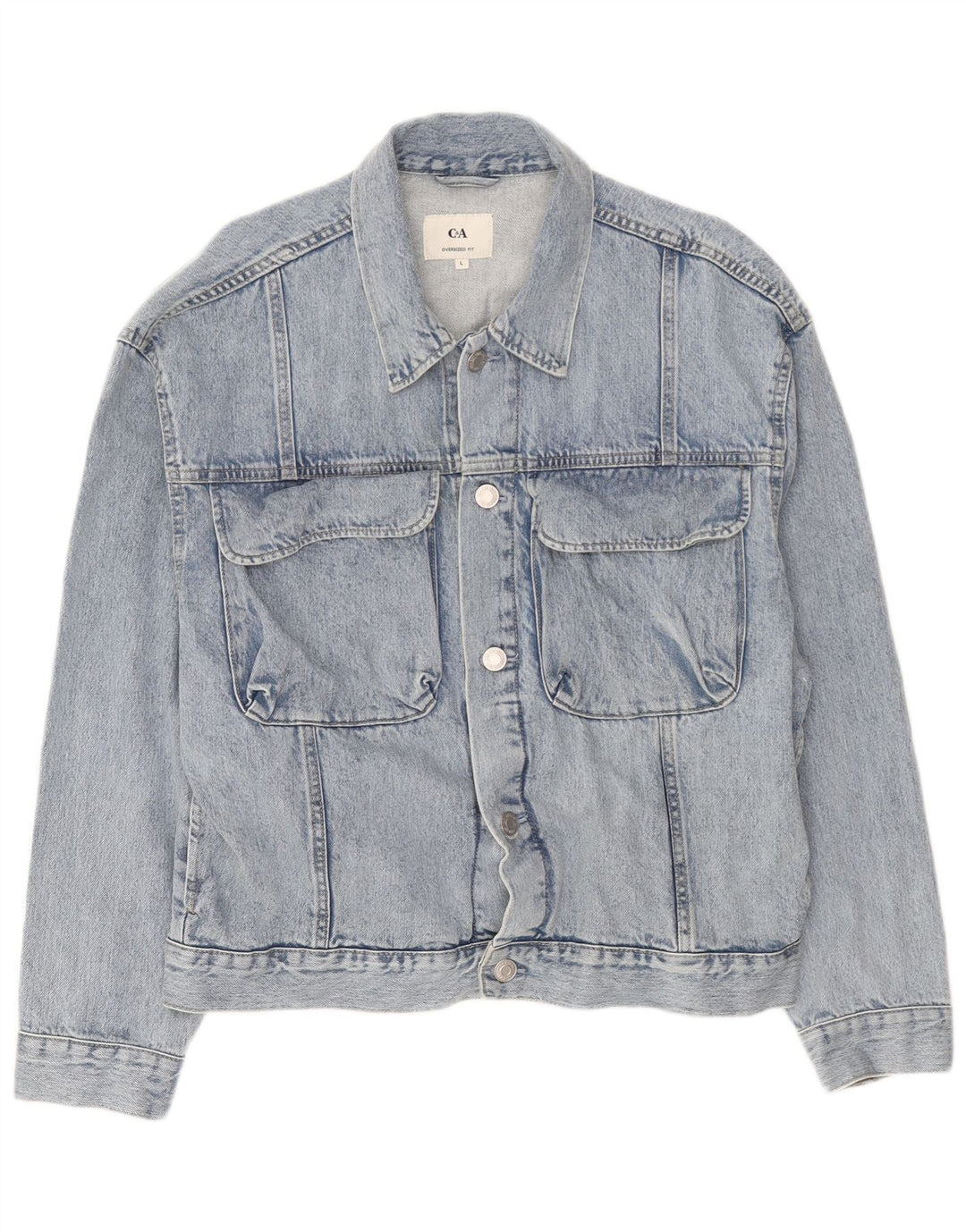 C&A Chaqueta vaquera extragrande para hombre UK 40 Algodón azul grande