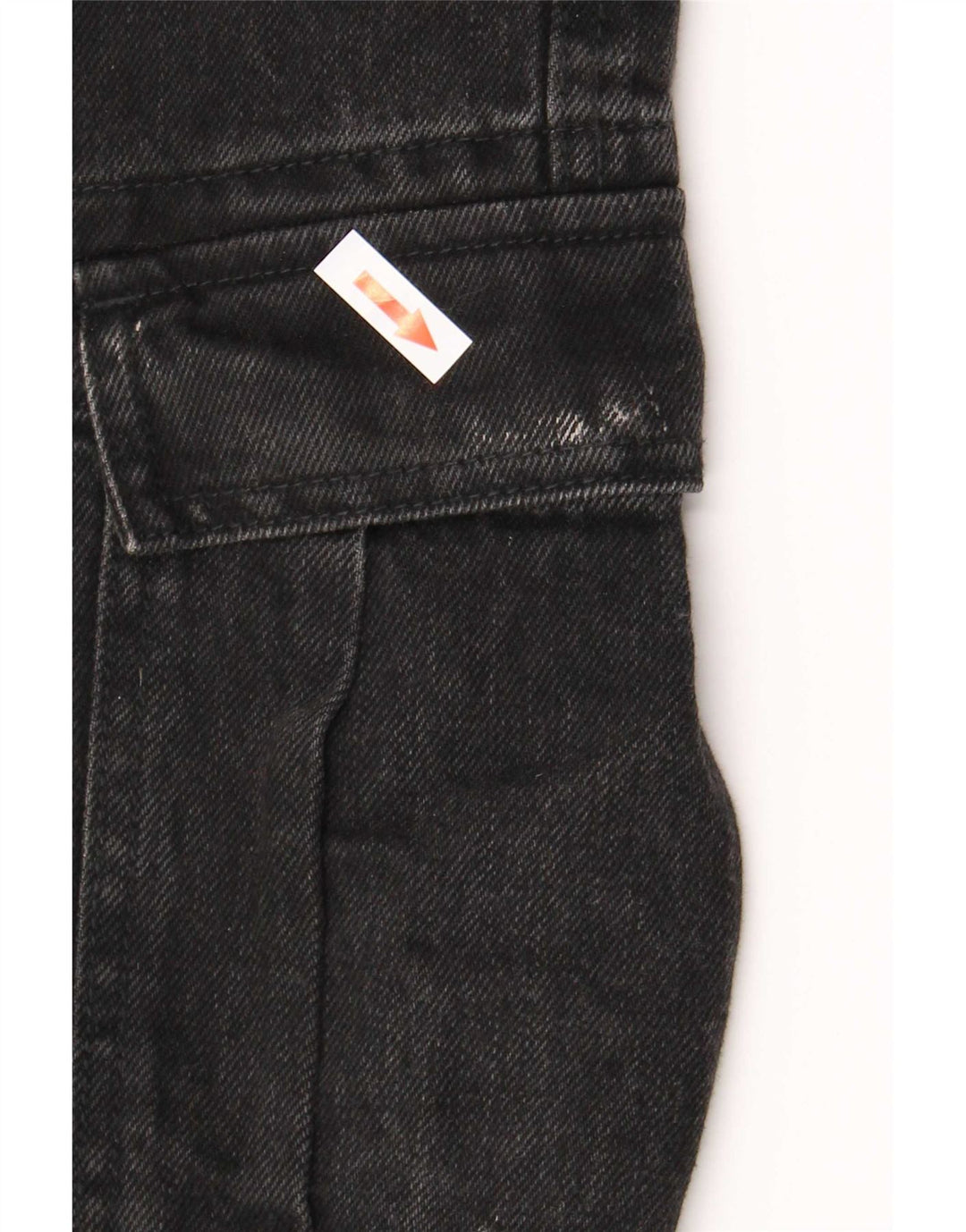 Kiabi Jeans rectos cargo para hombre IT 50 Large W34 L31 Negro