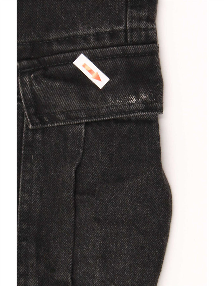 Kiabi Jeans rectos cargo para hombre IT 50 Large W34 L31 Negro