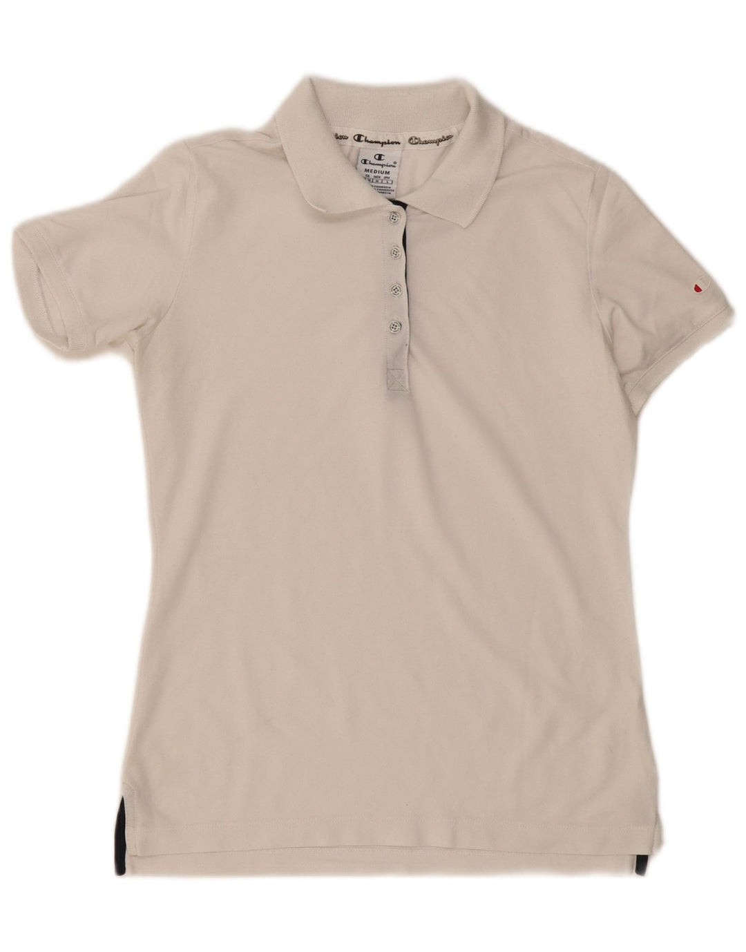 Champion Polo Mujer UK 12 Mediano Blanco