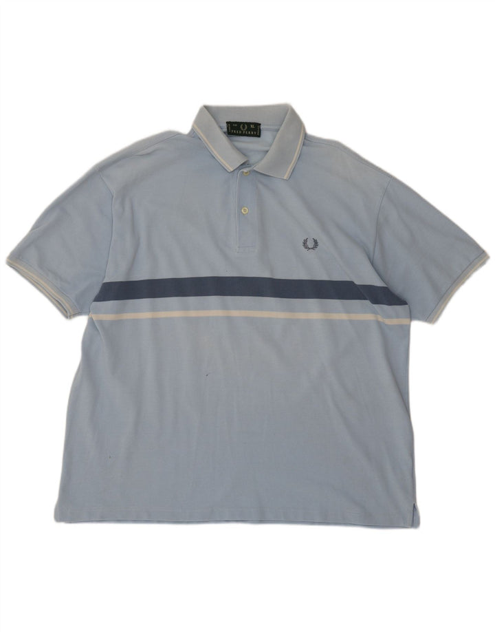 Fred Perry Polo Hombre XL Algodón A Rayas Azul