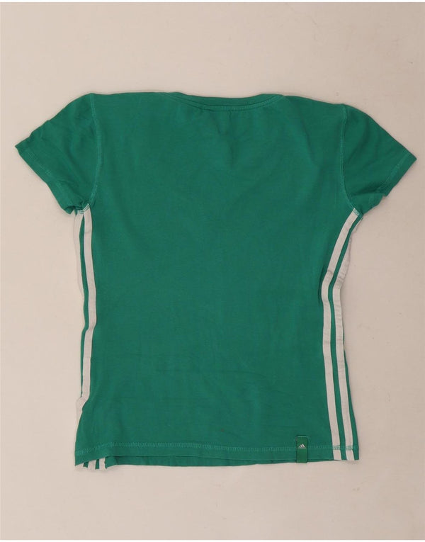 Adidas Camiseta para mujer Top UK 12 Algodón verde medio