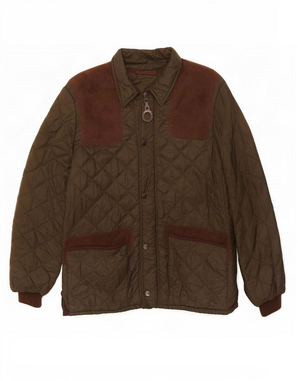 Barbour Chaqueta acolchada para hombre Talla 42 XL Bloque de color verde