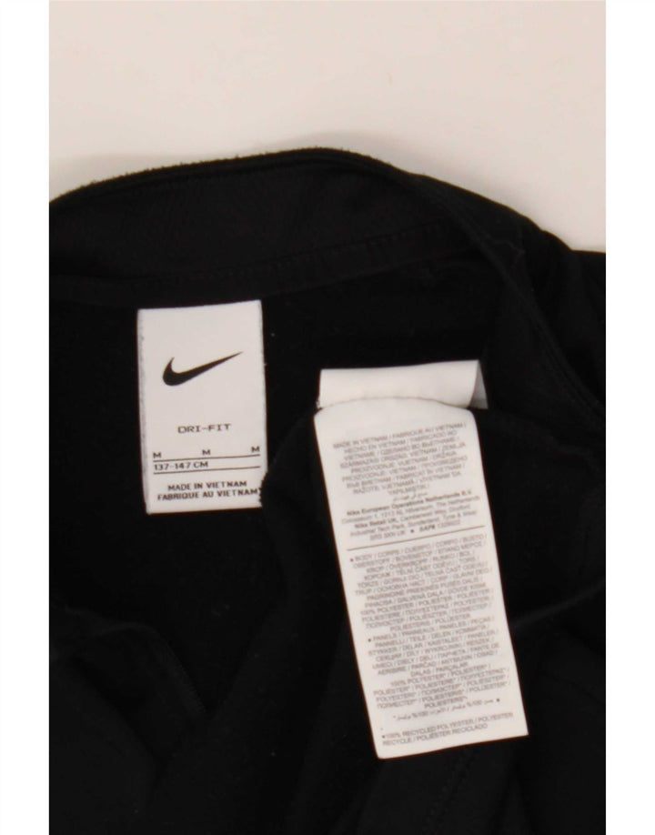 Nike Dri Fit Graphic Pullover Chándal para niños 10-11 años Mediano Negro