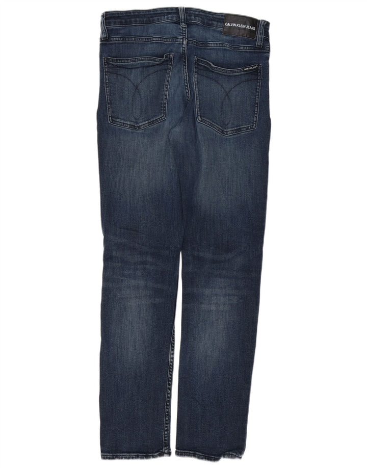 CALVIN KLEIN Vaqueros ajustados Etroite para hombre W31 L32 Algodón azul