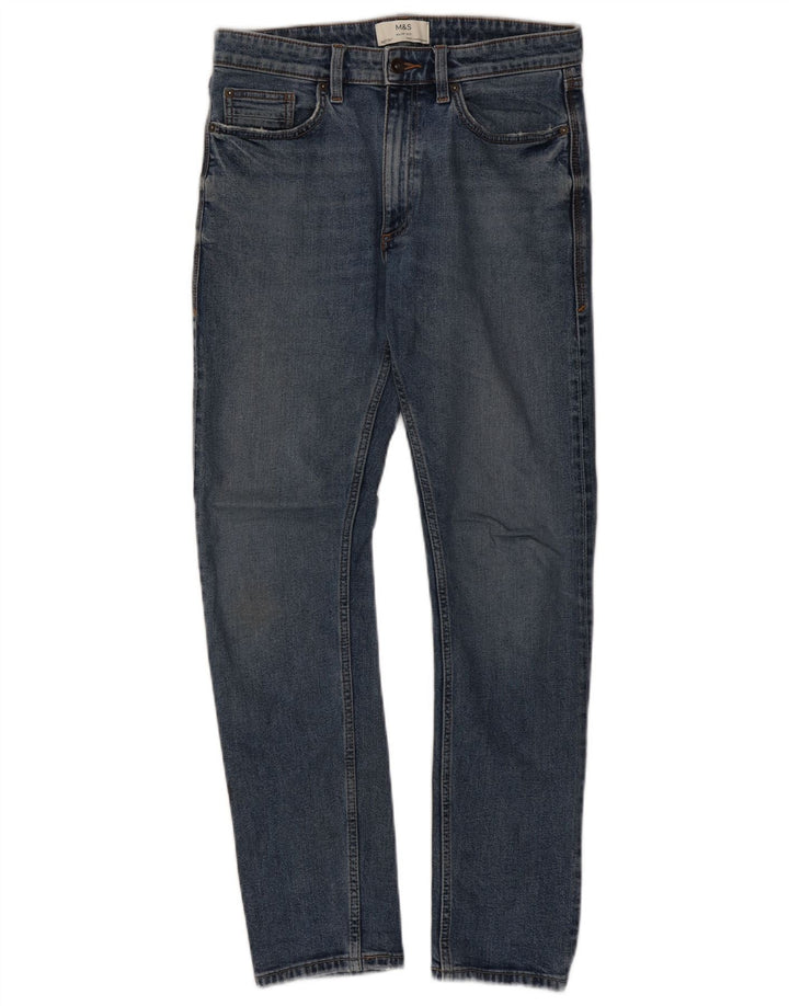 Marks & Spencer Vaqueros ajustados para hombre W32 L30 Algodón azul