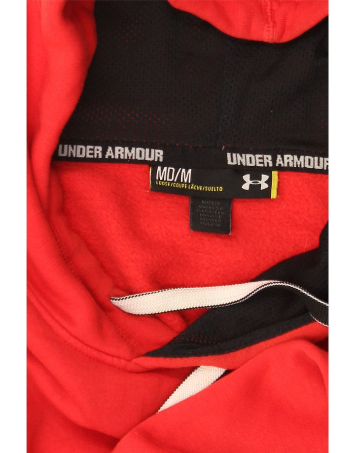 UNDER ARMOUR Jersey con capucha para hombre, color rojo medio