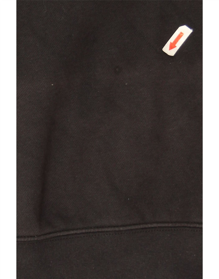 Nike - Sudadera corta extragrande para mujer, talla 40, talla mediana, algodón negro