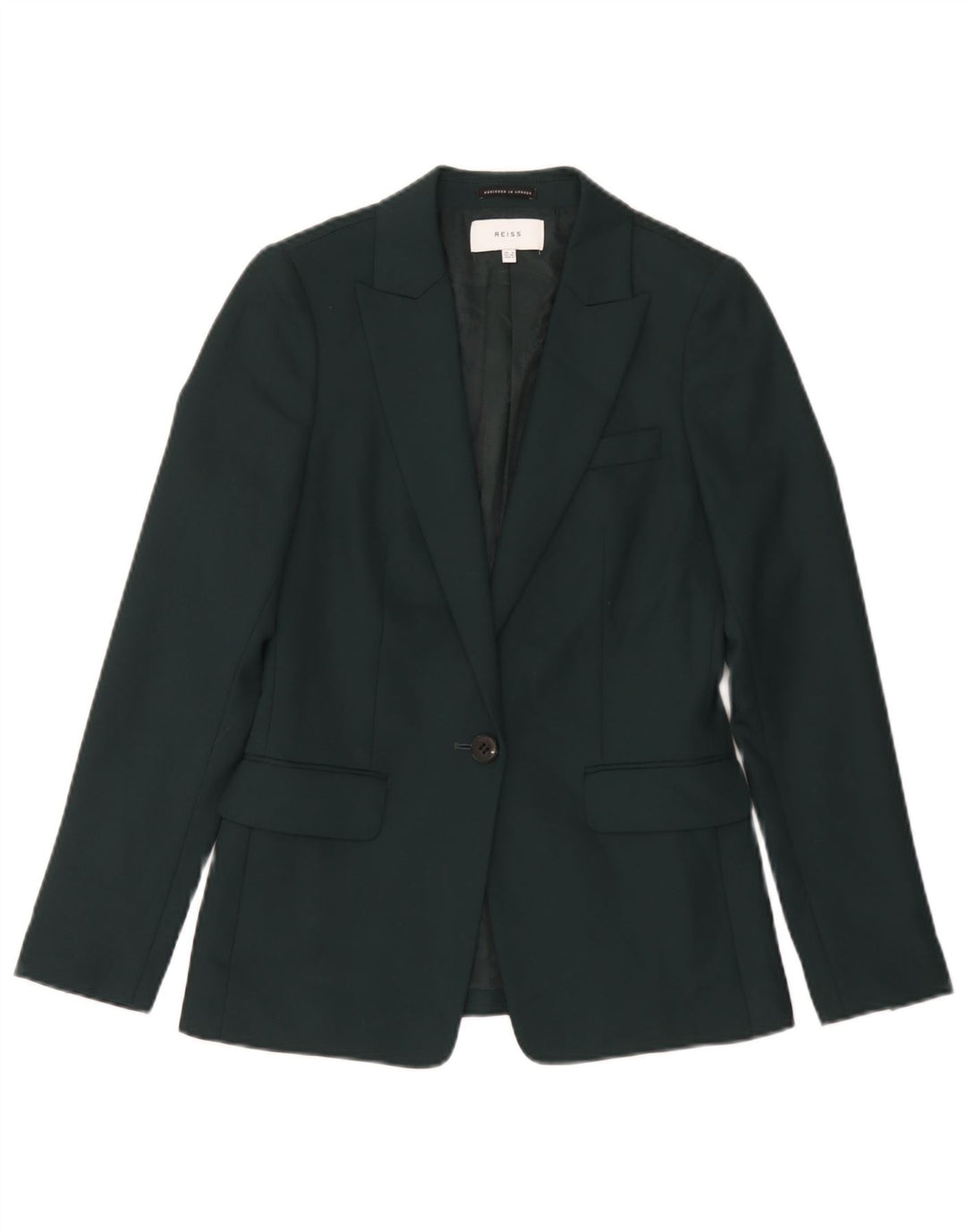 Chaqueta tipo blazer con 1 botón para mujer Reiss UK 8 Small Green