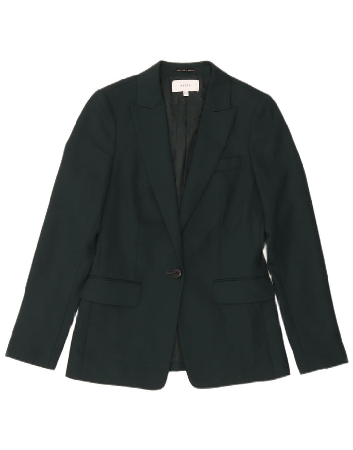 Chaqueta tipo blazer con 1 botón para mujer Reiss UK 8 Small Green