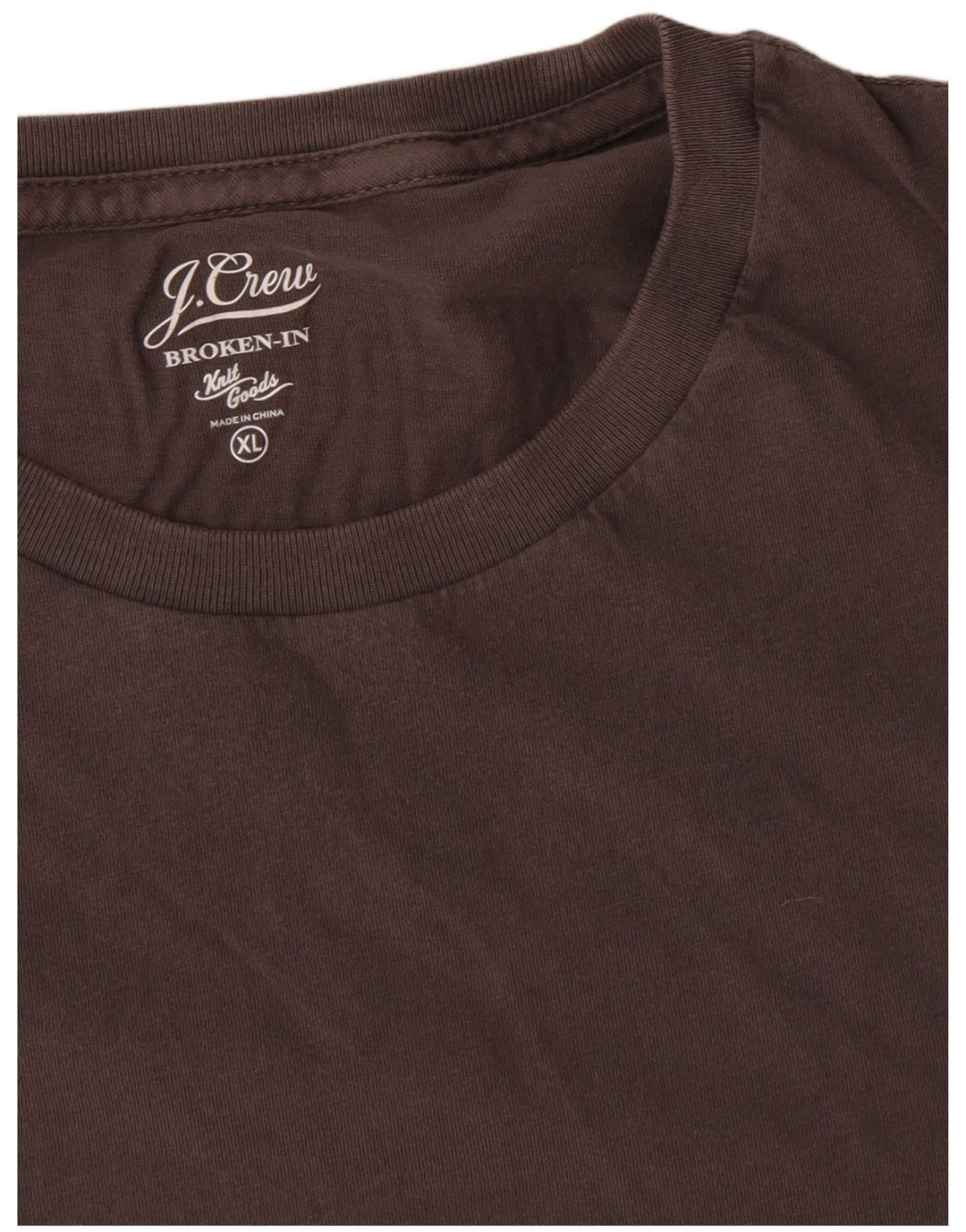 J. Crew Camiseta Hombre Top XL Algodón Marrón