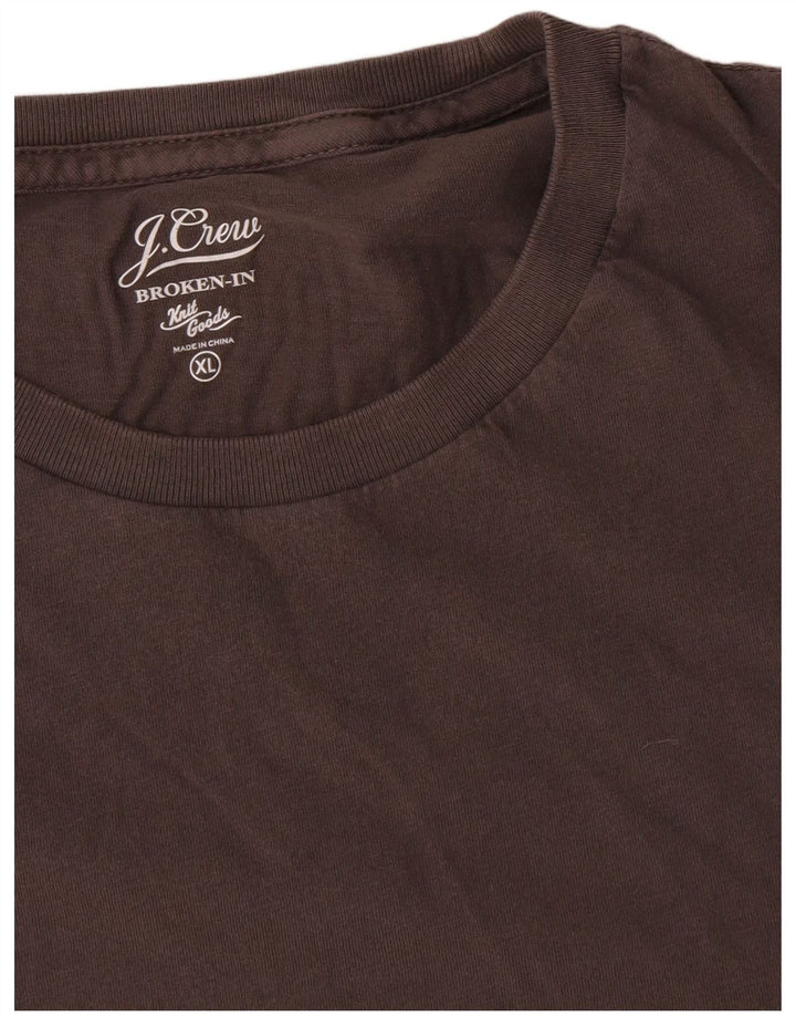 J. Crew Camiseta Hombre Top XL Algodón Marrón