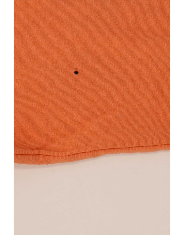 Kappa Hombre Sudadera Con Capucha Gráfica Jersey De Algodón Naranja Medio